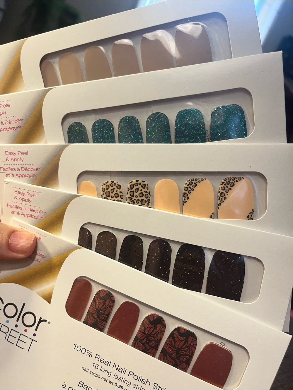 5 Set Bundle Fall sets Leopard Print, Teal, Plum Glitter